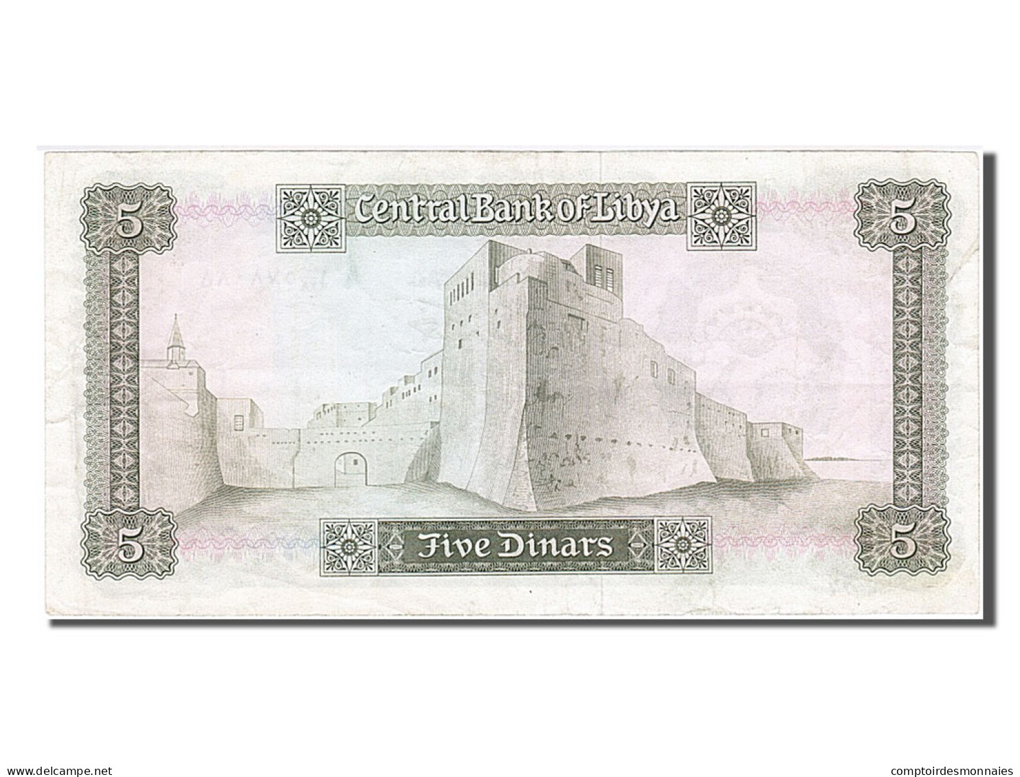 Billet, Libya, 5 Dinars, 1972, SUP - Libya