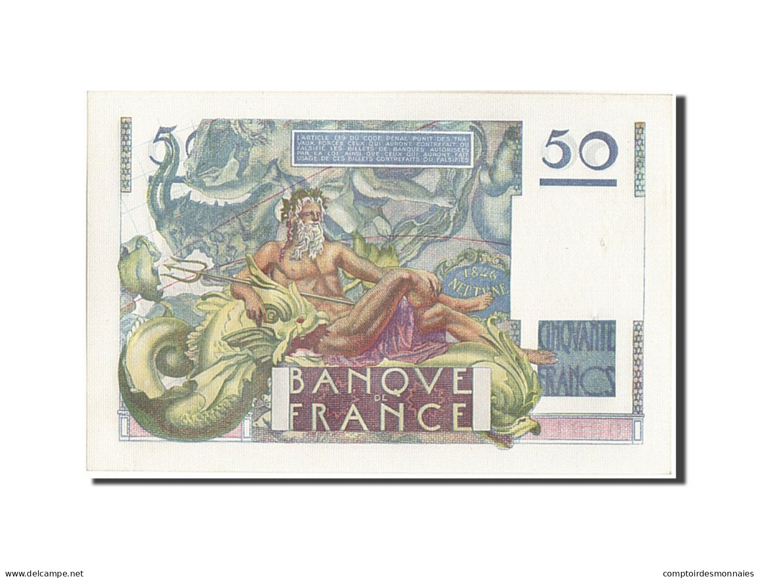 Billet, France, 50 Francs, 50 F 1946-1951 ''Le Verrier'', 1946, 1946-05-31, SPL - 50 F 1946-1951 ''Le Verrier''