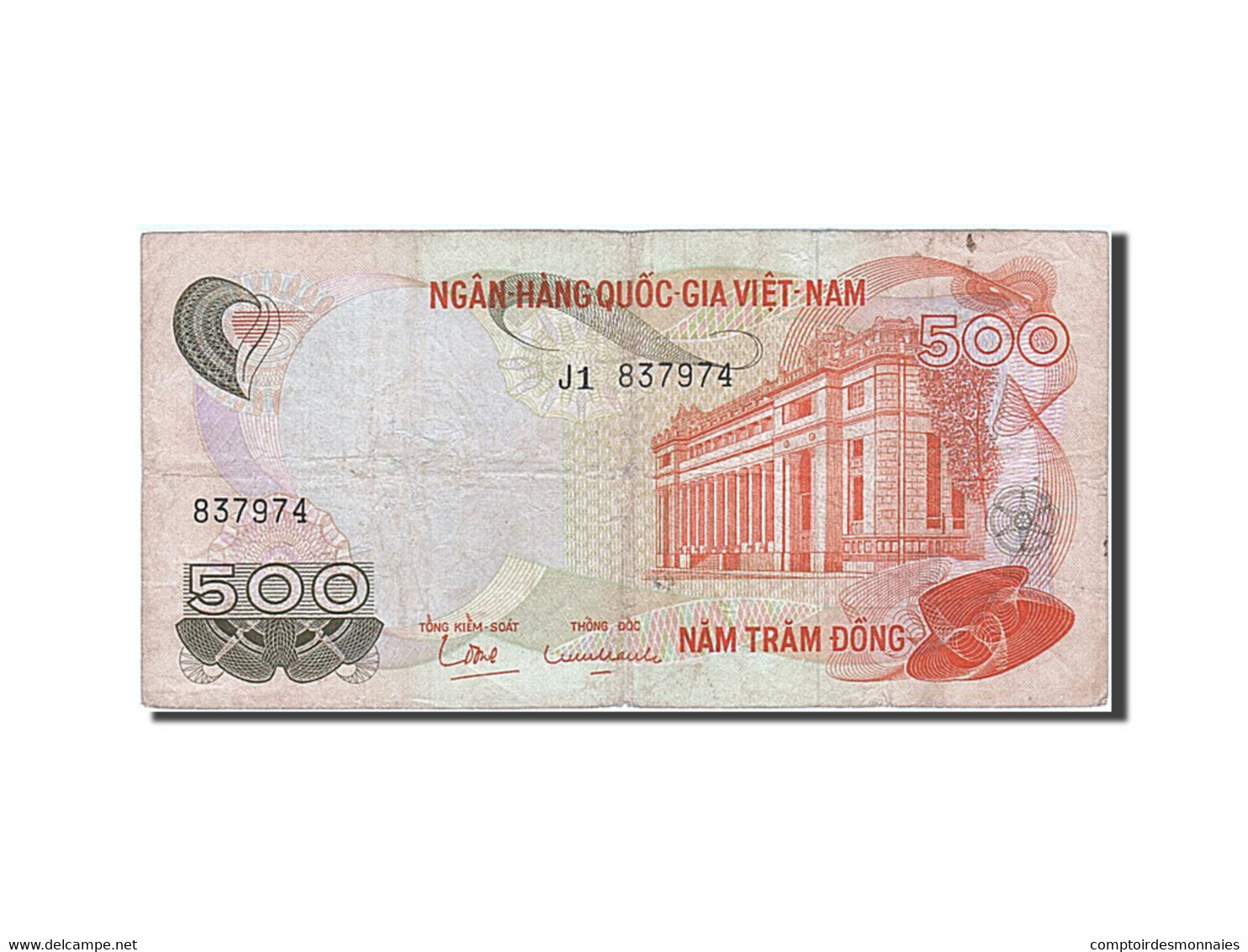 Billet, South Viet Nam, 500 Dông, 1970, TTB - Vietnam