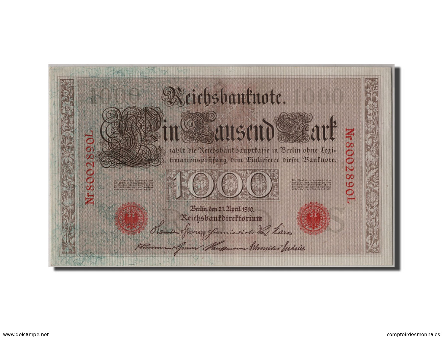 Billet, Allemagne, 1000 Mark, 1910, 1910-04-21, SUP+ - 1.000 Mark