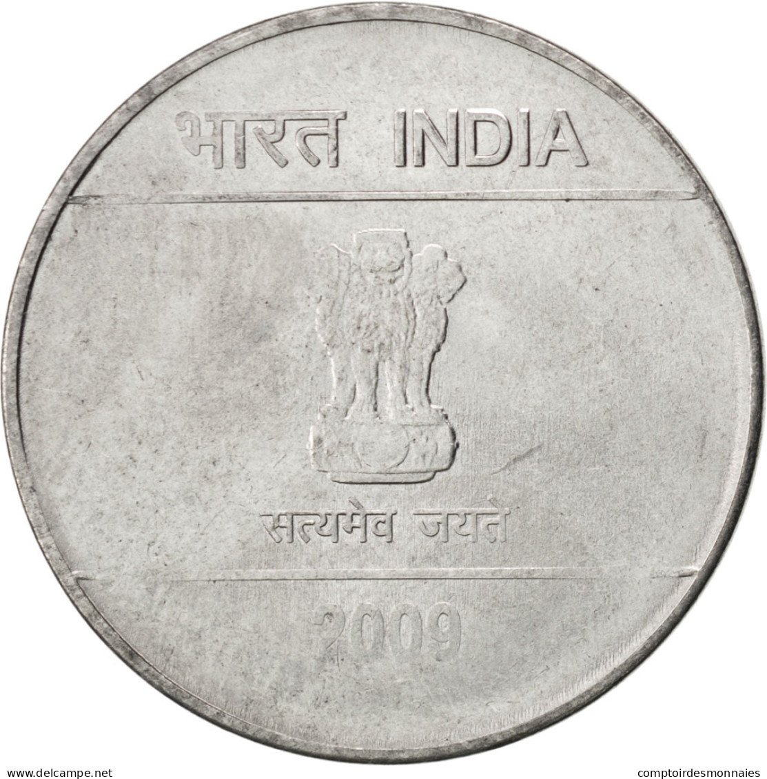 Monnaie, INDIA-REPUBLIC, 2 Rupees, 2009, SPL, Stainless Steel, KM:327 - Indien