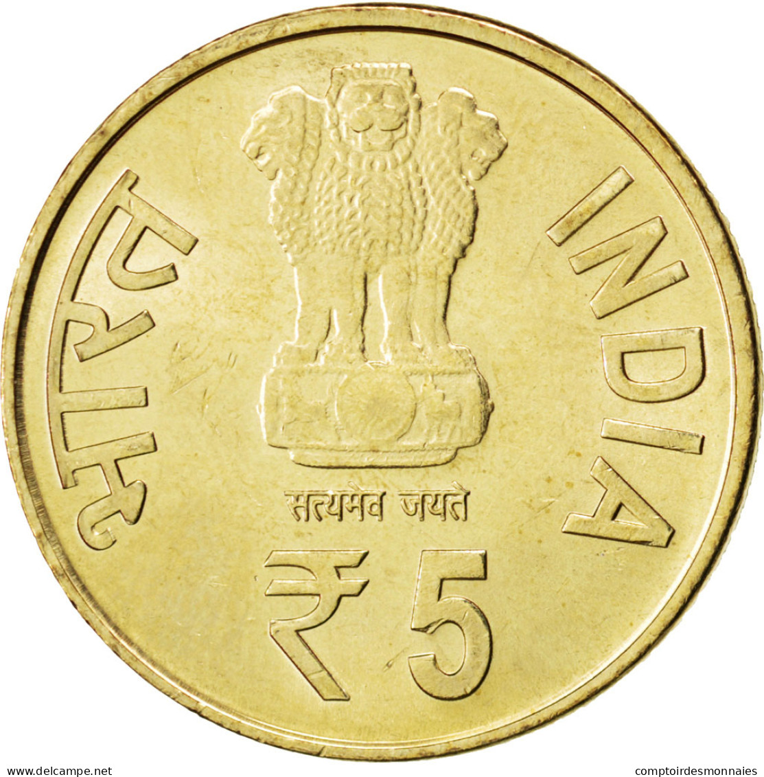 Monnaie, INDIA-REPUBLIC, 5 Rupees, 2012, SPL, Nickel-brass, KM:404 - Inde