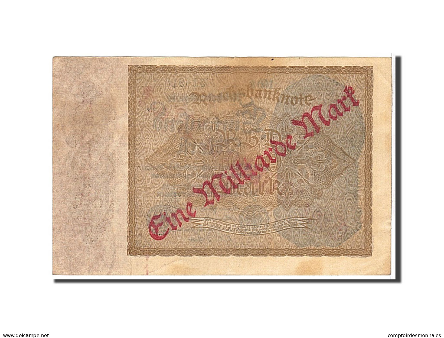 Billet, Allemagne, 1 Milliarde Mark On 1000 Mark, 1922, KM:113a, TTB - 1 Milliarde Mark