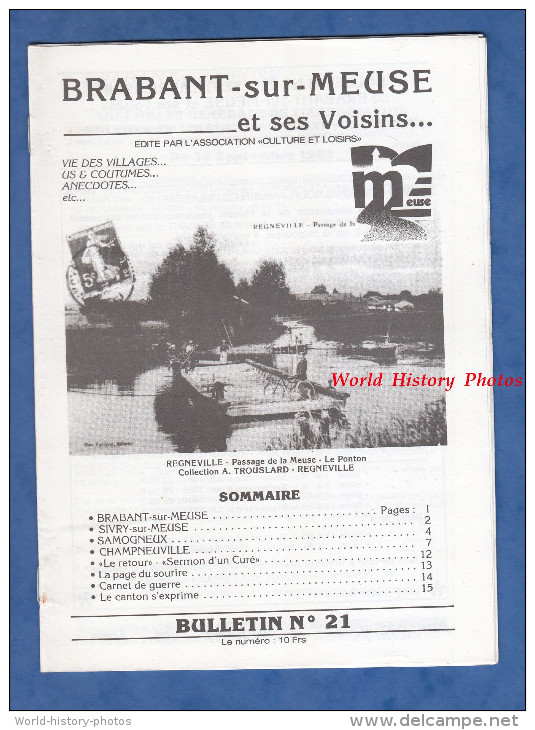 Livret De 1988 - BRABANT Sur MEUSE Et Voisins - Histoire Locale - Sivry Sur Meuse Samogneux Champneuville - Lorraine - Vosges