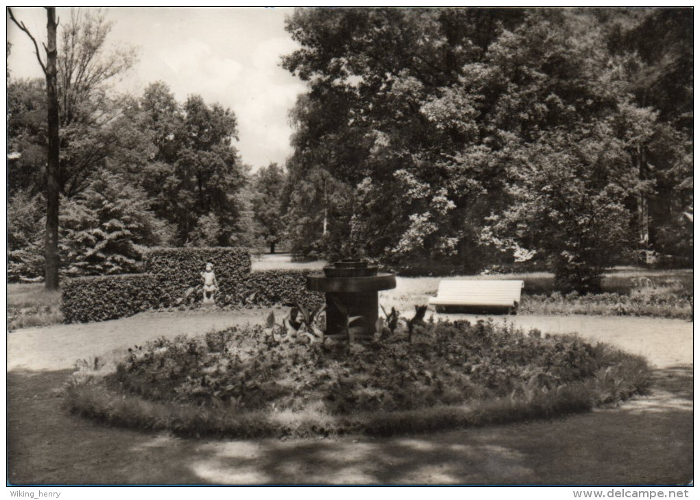 Bad Lausick - S/w Vogelbrunnen Im Kurpark - Bad Lausick