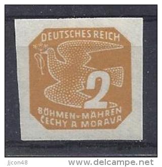 Germany (Bohmen Und Mahren) 1943  Freimarken  (*) MM  Mi.117 - Ungebraucht