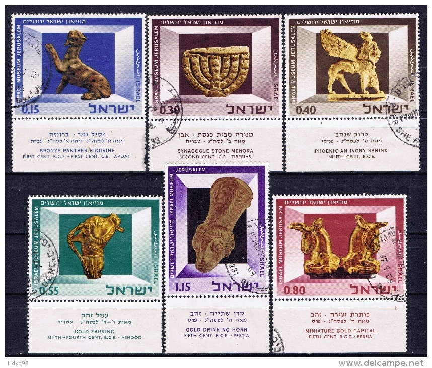 IL+ Israel 1966 Mi 371-76 Archäologie - Gebraucht (mit Tabs)