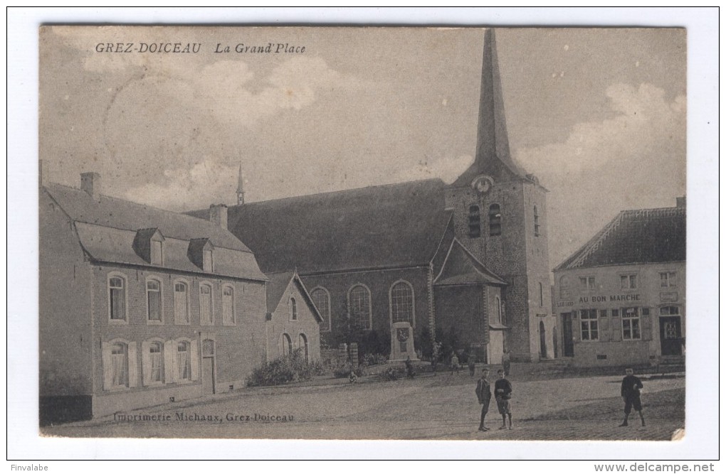 BELGIQUE GREZ-DOICEAU La Grand' Place - Graven