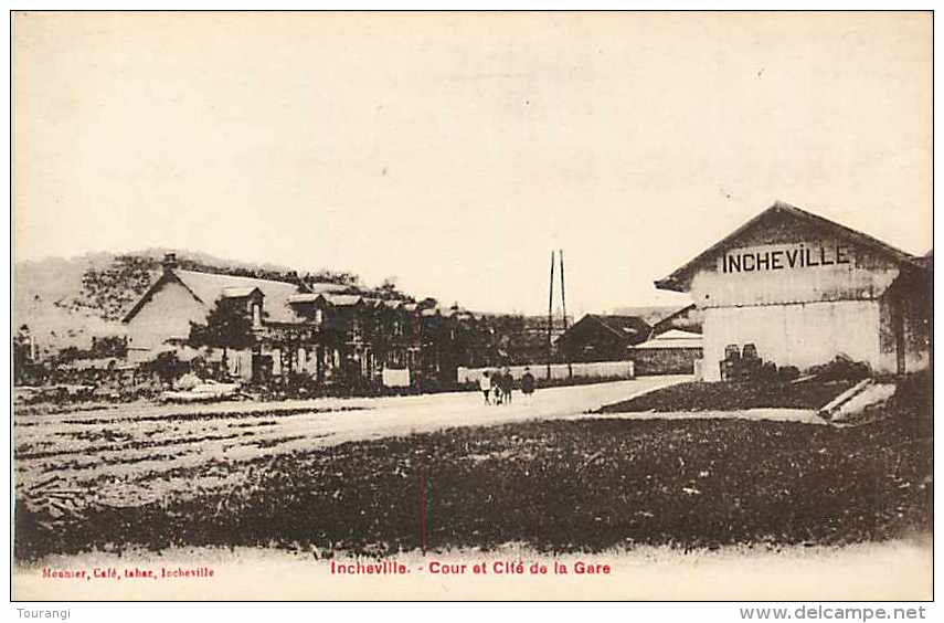 0115 966: Incheville  -  Cour  -  Cité De La Gare - Autres & Non Classés