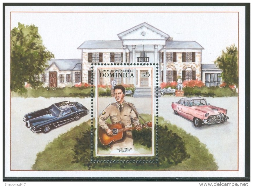 Dominica  Elvis Presley Block MNH** D243 - Elvis Presley