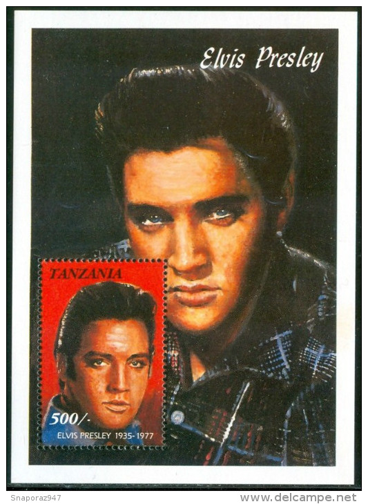 1992 Tanzania Elvis Presley Block MNH** D245 - Elvis Presley