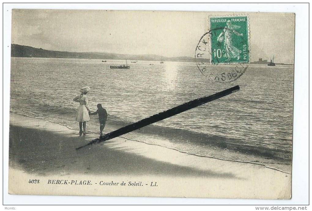 CPA - Berck Plage - Coucher De Soleil - Berck