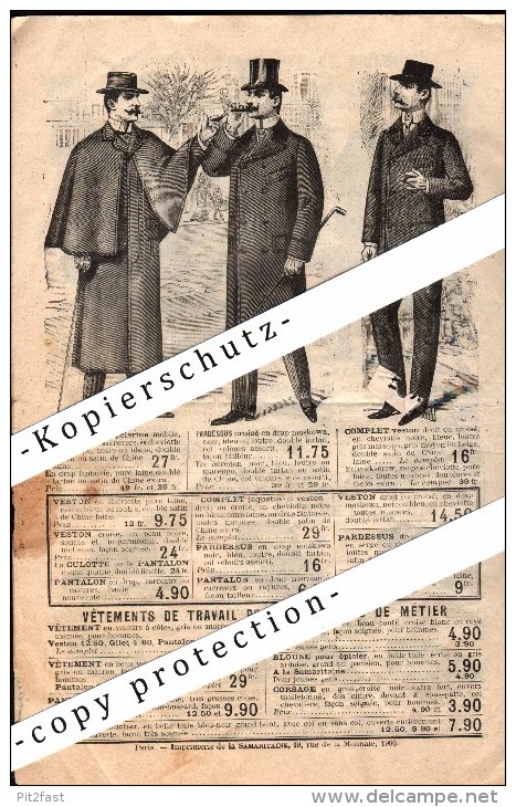 Ancien catalogue Mode 1900-1901 , SAMARITAINE , Paris , Old Fashion Catalogue !!!