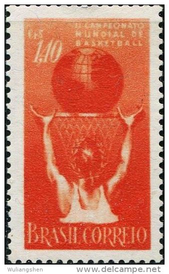 BX0262 Brazil 1954 World Basketball 1v MNH - Unused Stamps