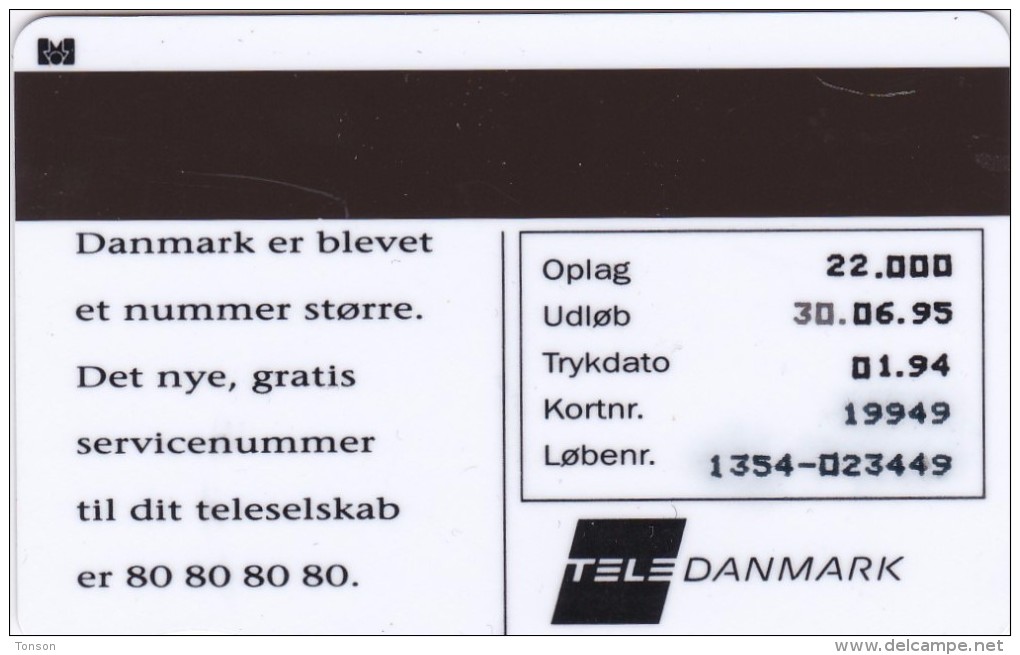 Denmark, KP 054, Tele Danmark, Telephones, Mint 2 Scans - Denmark