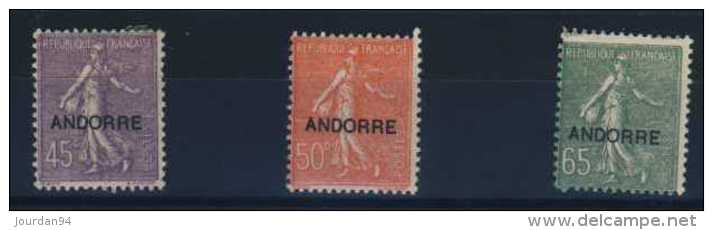 ANDORRE       N °    14   A  16 - Neufs