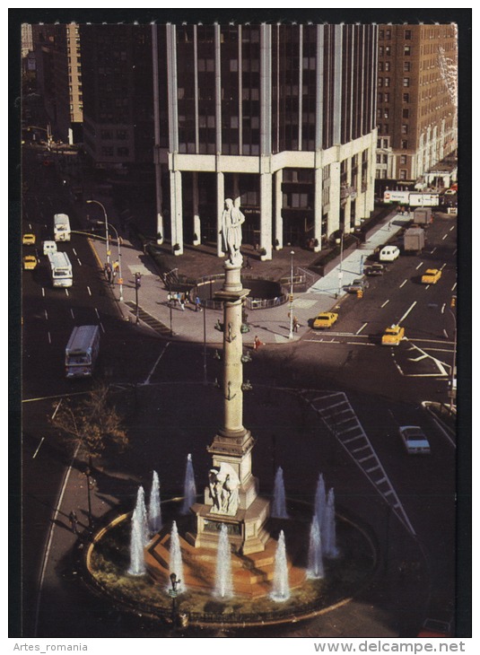 New York-Cristopher Columbus Fountain-unused,perfect Shape - World Trade Center