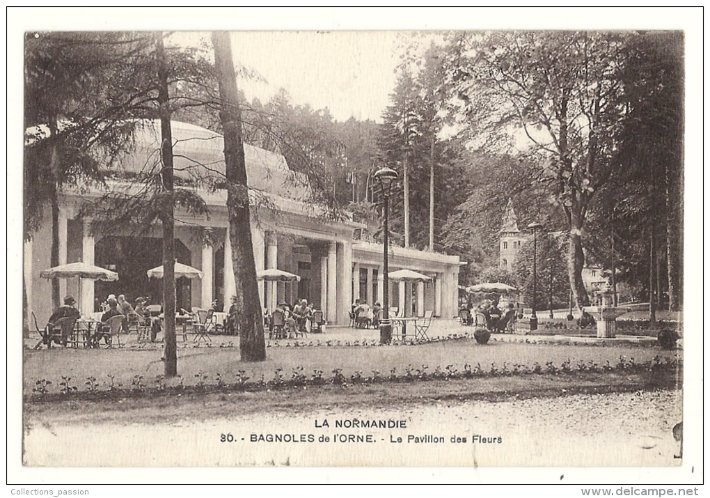 Cp, 61, Bagnoles-de-l'Orne, LE Pavillon Des Fleurs, Voyagée - Bagnoles De L'Orne