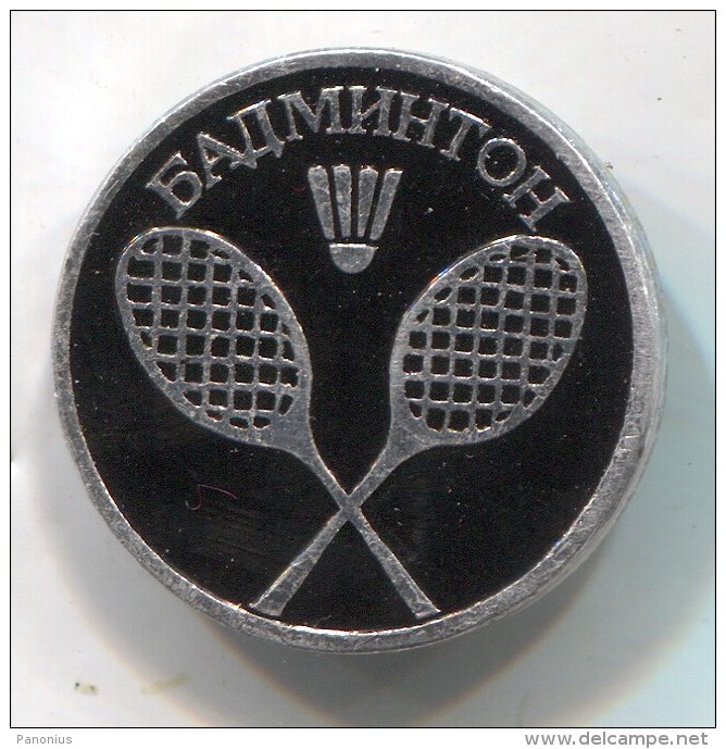 Badminton Sport - Russian Pin, Vintage Badge - Bádminton