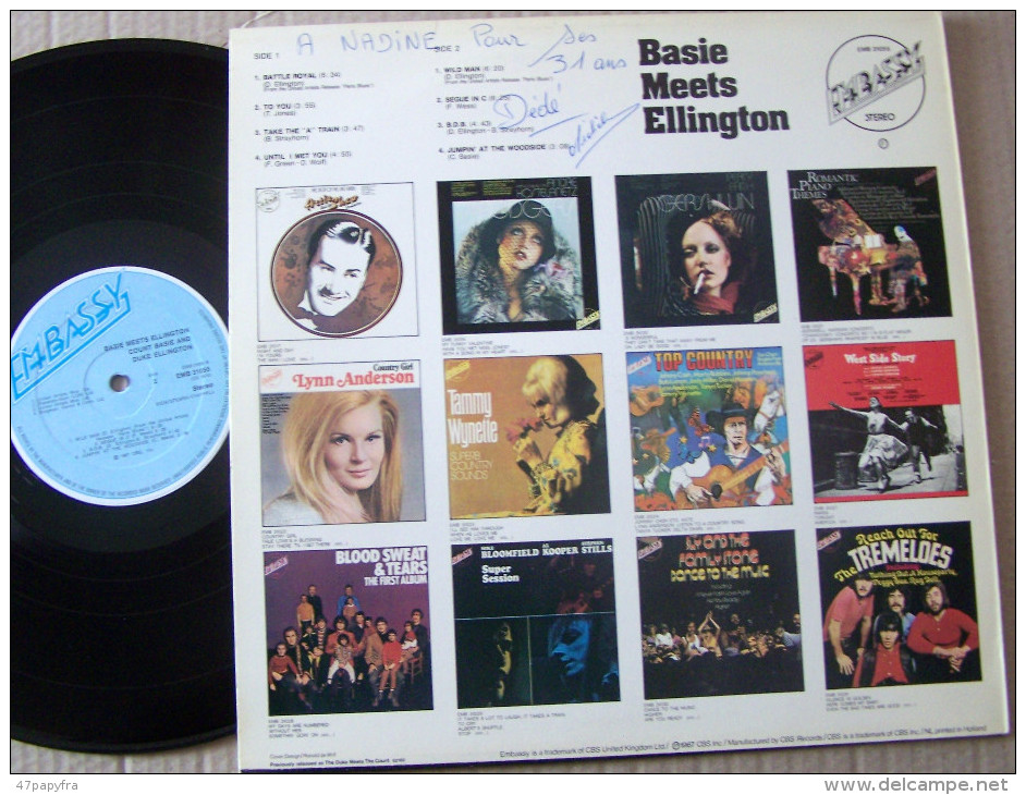 BASIE MEETS ELLINGTON Count Basie And DUKE ELLINGTON LP Battle Royal EX EX - Blues