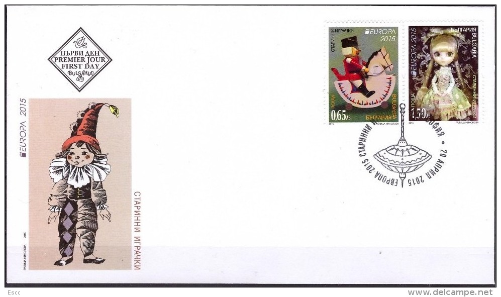 FDC (stamps)  Europa CEPT  2015  From Bulgaria - 2015