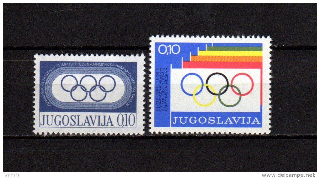 Yugoslavia 1975/76 Olympic Games 2 Stamps MNH - Sonstige & Ohne Zuordnung