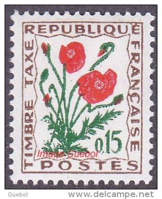 France N° Taxe  97 ** Végétaux - Fleurs Des Champs - Coquelicot - 1960-.... Nuevos