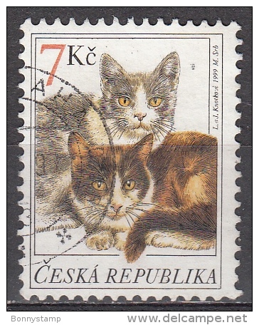 Repubblica Ceka, 1999 - 7k Two Cats - Nr.3080 Usato° - Gebruikt