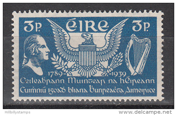 Ireland    Scott No.  104    Unused Hinged    Year  1939 - Nuovi