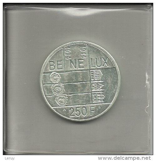 250 Francs Cinquantenaire Du Benelux 1994 Dans Sa Capsule - 250 Francs