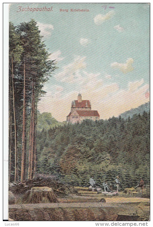 1900 CIRCA - ZSCHOPAUTHAL - BURG KRIEBSTEIN - Zschopau