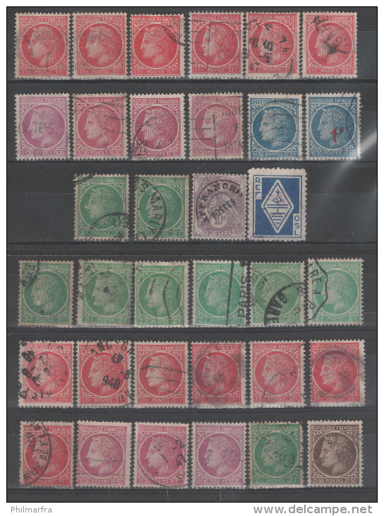 FRANCE: Lot De Timbres ( Cérès De Mazelin ) - 1945-47 Cérès De Mazelin