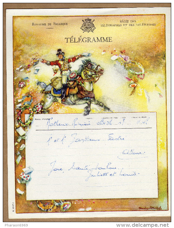 Télégramme Facteur à Cheval - Telegrams