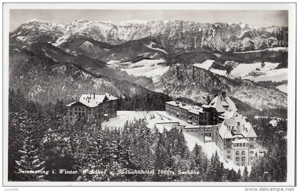 1930 CIRCA - SEMMERING I. WINTER - Semmering