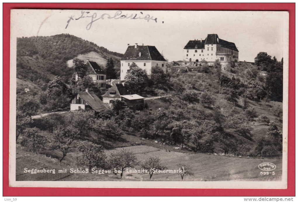 169540 / Leibnitz ( Steiermark ) SEGGAUBERG MIT SCHLOSS SEGGAU -  USED 1932  Austria Österreich Autriche - Leibnitz