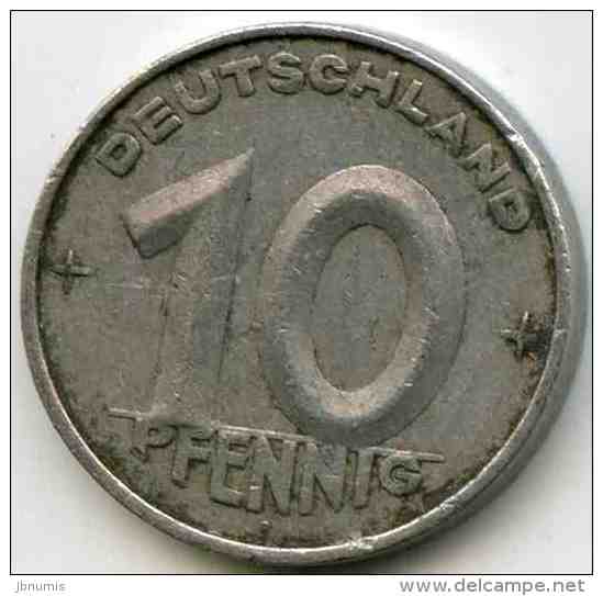 Allemagne Germany RDA DDR 10 Pfennig 1950 A J 1503 KM 3 - 10 Pfennig