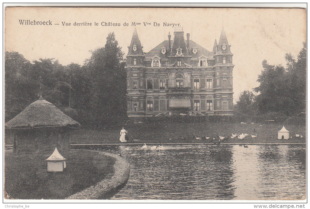 Willebroek, Willebroeck, Vue Derrière Le Château De Mme Vve De Naeyer (pk16887) - Willebroek