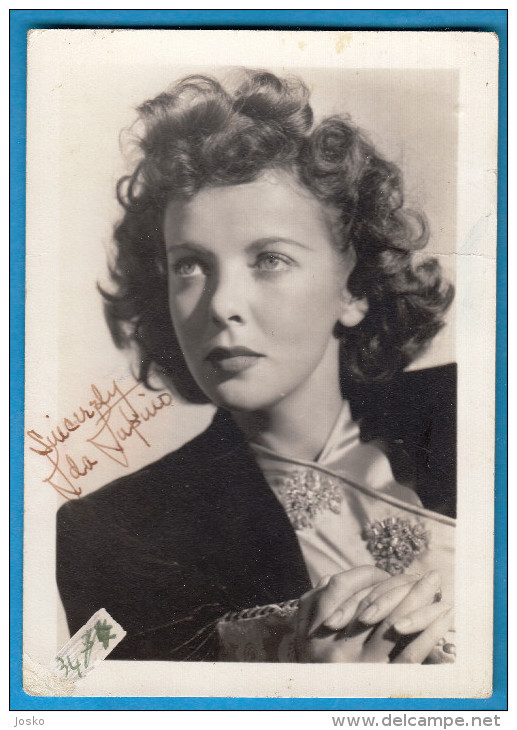 IDA LUPINO - England & Usa Film Actress ** ORIGINAL AUTOGRAPH - HAND SIGNED ** Authentic Autographe Autogramm Autografo - Autographes