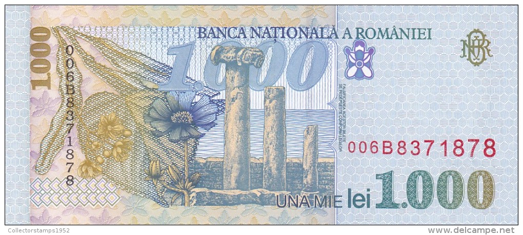 ROUMANIE - Billet De  1000  LEI.   1998  UNC. - Romania