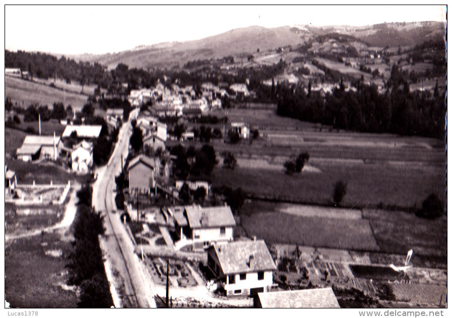 12 / EN AVION AU DESSUS DE CERLES PAR FIRMI / ROUTE DE RODEZ / LAPIE 14 - Firmi