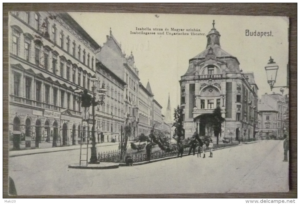 HONGRIE.BUDAPEST.ISABELLA UTEZA.THEATRE HONGROIS.CIRCULE 1907.TBE. - Ungarn