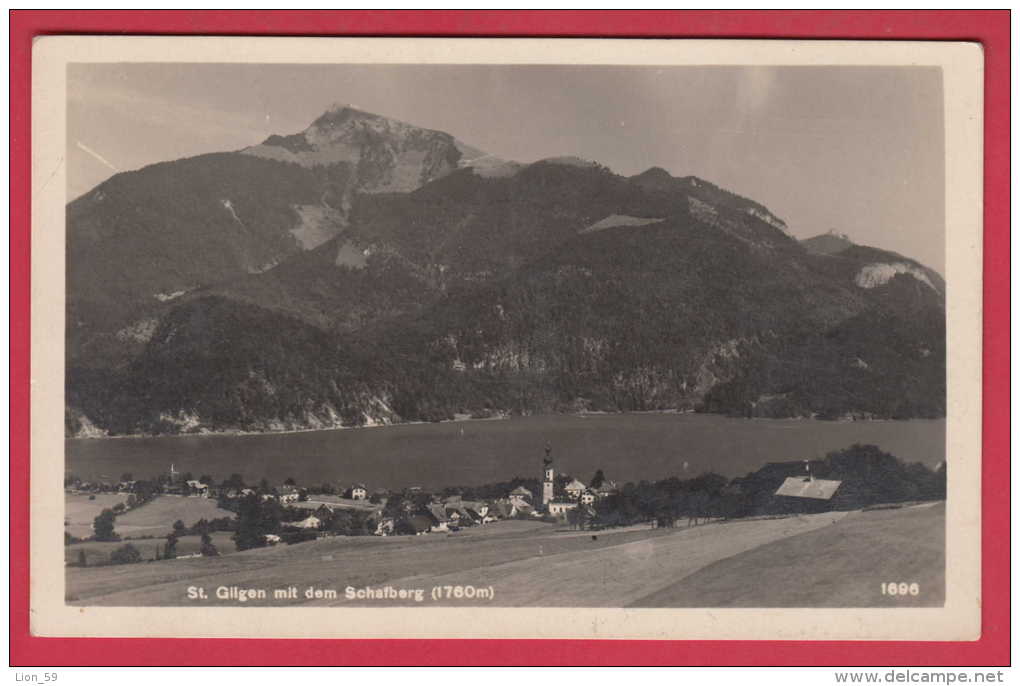 169557 / St. Gilgen Mit Dem Schafberg Vom Mozartblick USED 1929 FLAMME SOLBADER BAD ISCHL - SOFIA BULGARIA Austria - St. Gilgen