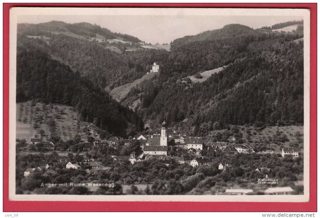 169561 / Anger , Mit Ruine Waxenegg MONTAIN CHUCH 1939 Austria Österreich Autriche - Anger