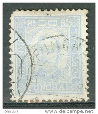 PORTUGAL - FUNCHAL 1892: YT 6 A / Af. 6 D / Sc 6 / Mi 6, Dent. 11 1/2, O - FREE SHIPPING ABOVE 10 EURO - Funchal