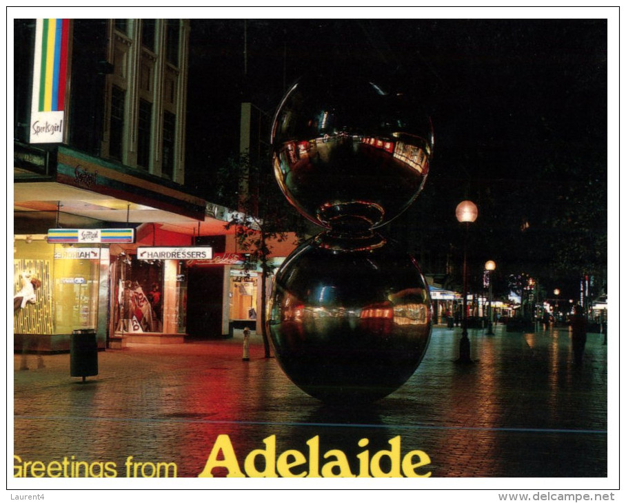 (85) Australia - SA - Adelaide Mall At Night - Adelaide