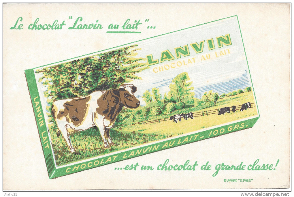BUVARD LANVIN - Chocolat Au Lait - Cocoa & Chocolat