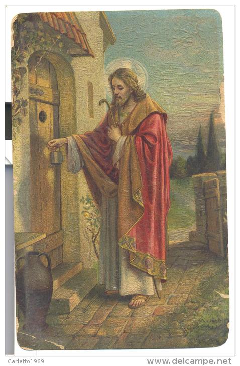 Cartolina Del 1902 Gesu' Pastore Non Viaggiata Tecnica Simil Crackle' In Buono Stato - Jesus