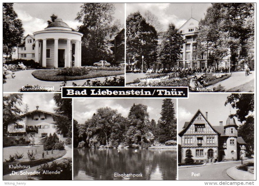 Bad Liebenstein - S/w Mehrbildkarte 10 - Bad Liebenstein