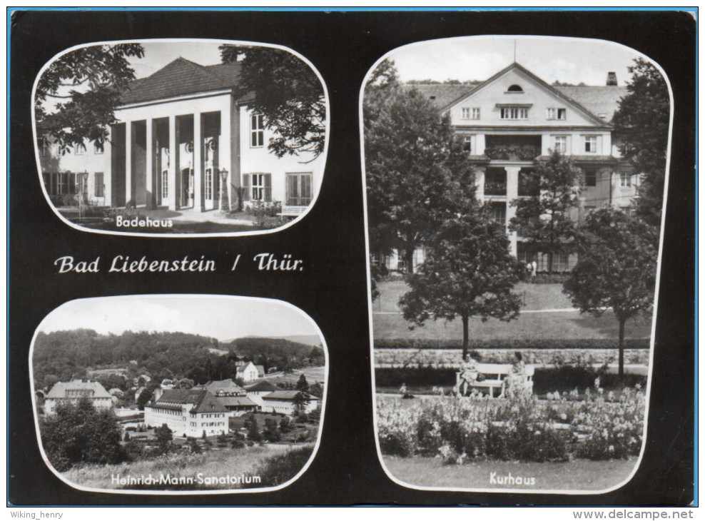 Bad Liebenstein - S/w Mehrbildkarte 21 - Bad Liebenstein