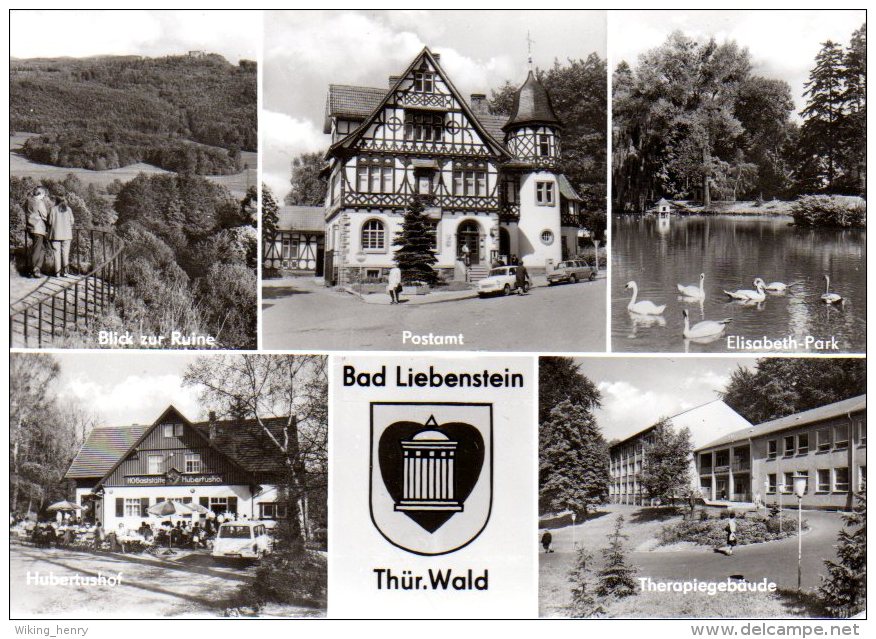 Bad Liebenstein - S/w Mehrbildkarte 8 - Bad Liebenstein